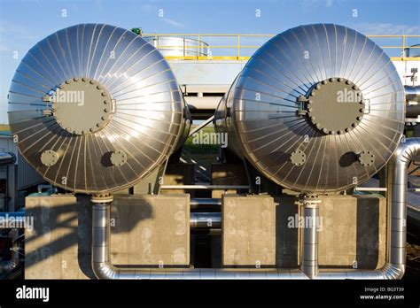 Details Of Natural Gas Compression Equipment Stock Photo Alamy