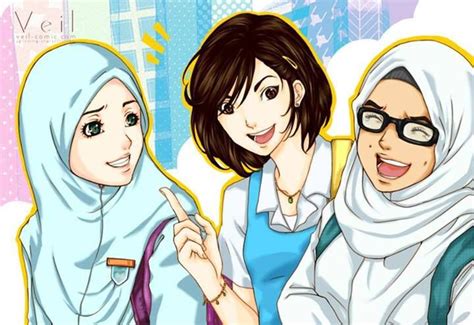 Pin By Neemy On Cartoon Muslimah Anime Muslim Anime Muslimah