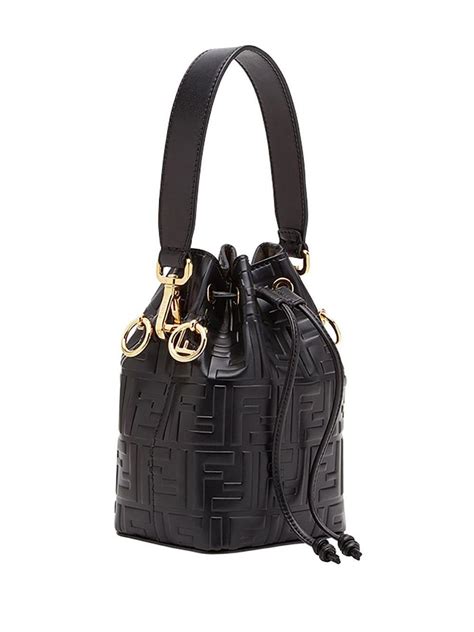 Fendi Mon Tresor Mini Leather Shoulder Bag In Black Lyst