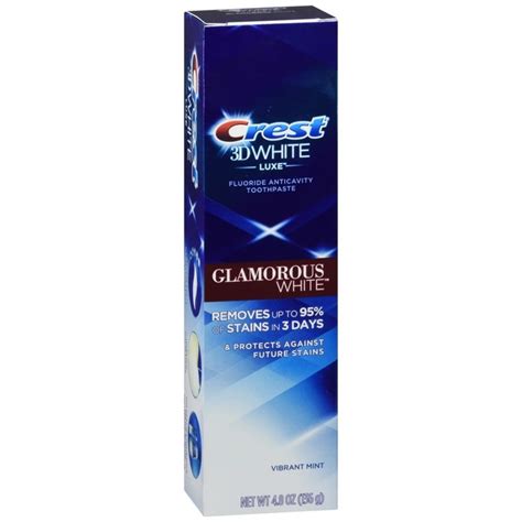 Crest D White Luxe Glamorous White Fluoride Anticavity Toothpaste