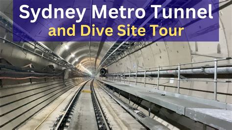 Inside A Sydney Metro Tunnel At Chatswood Dive Site Youtube