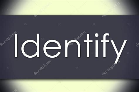identify business concept  text stock photo  zsirosistvan