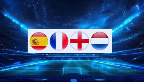 Euro Odds For The Outright Winner England And Spain In The