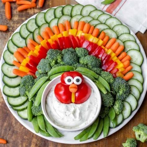 Thanksgiving Turkey Veggie Tray {+VIDEO} | Lil' Luna