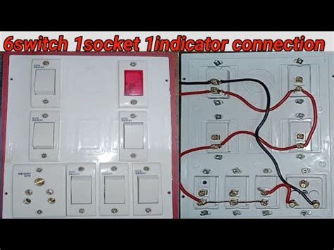 Switch Socket Indicater Wiring Connection How To Make Electric