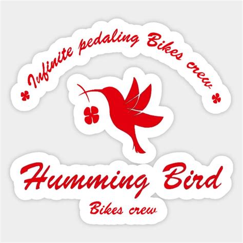 Windbreaker Humming Bird Crew Logo Sticker