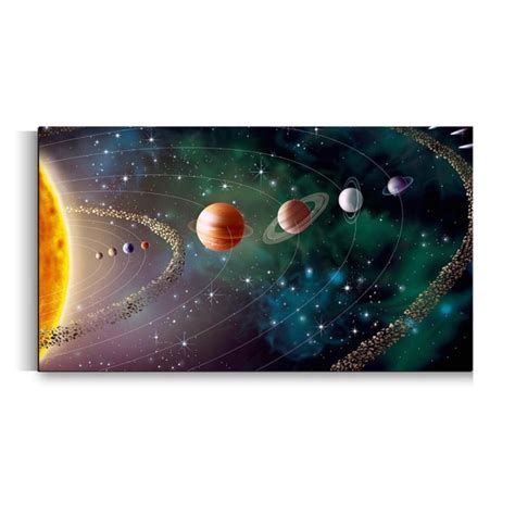 Quadro Decorativo Galaxia Sistema Solar Elo