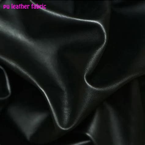 Aliexpress.com : Buy Good 69*50cm Faux Leather Fabric Black PU Leather ...