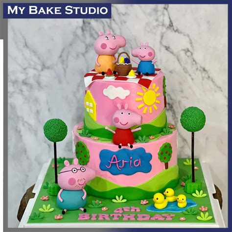 Sunny Peppa Pig Cake | MyBakeStudio