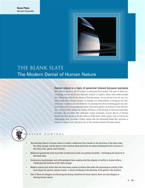 The Blank Slate The Modern Denial Of Human Nature 4