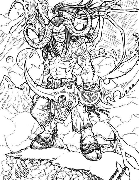 Sylvanas Windrunner Of Warcraft Iii Printable Coloring Pages For Kids