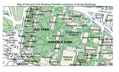 Harvard Yard Campus Map