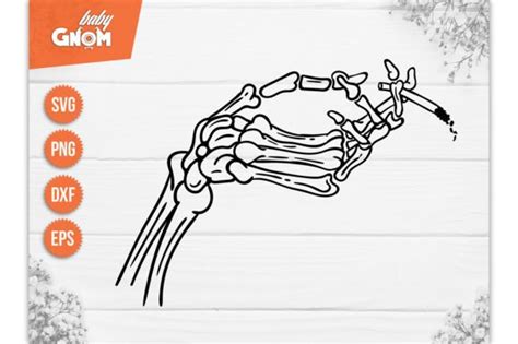 Skeleton Hands SVG, Cigarette Svg Graphic by babyGnom · Creative Fabrica