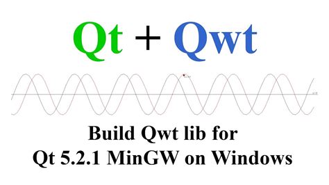 Qt Qwt Build And Install Qwt Lib For Qt Mingw On Windows Youtube