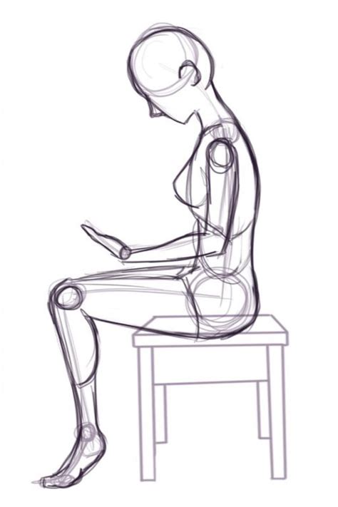 How To Draw Sitting Poses Ultimate Guide Anatomy Of A Sketch In