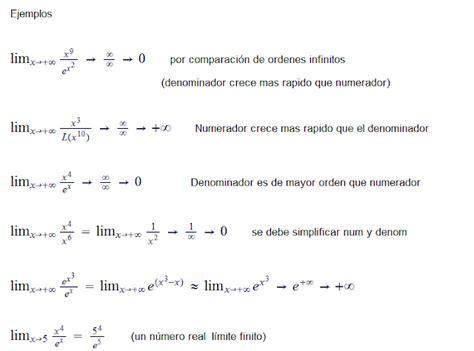 mqfpresentaciones Ejercicios Cálculo Ordenes de infinitos