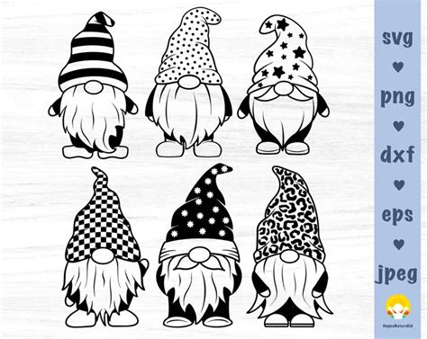 Gnome Svg Gnomes Svg Gnomes Cut File Cute Gnomes Cheetah Print Svg