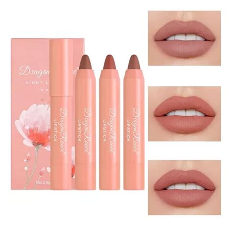 Set De Lápiz Labial Nude Matte Antiadherente Lápiz Labial Cuotas