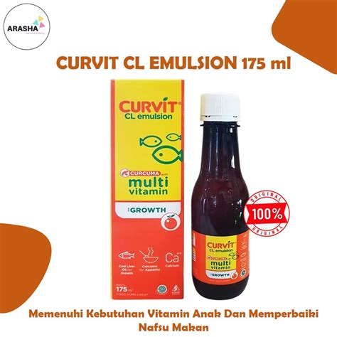 Jual CURVIT CL EMULSION SIRUP 175 ML Suplemen Vitamin Penambah Nafsu