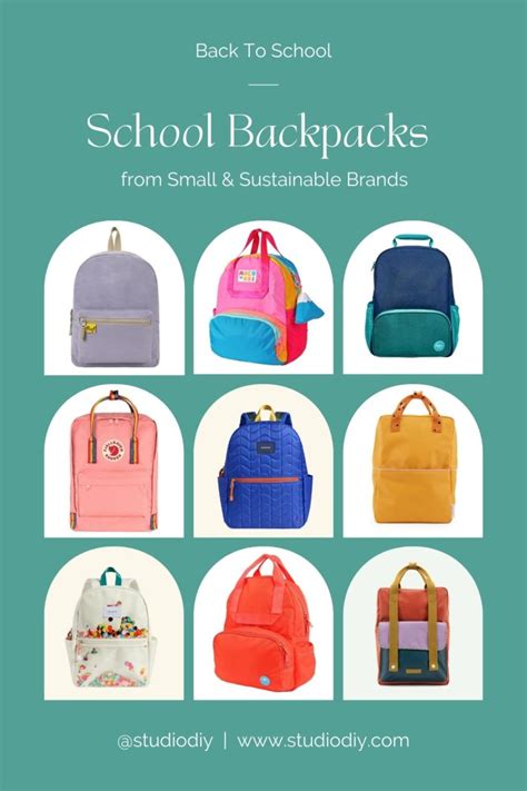 School Backpacks from Small(er) & Sustainable Brands - Studio DIY