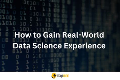 How To Gain Real World Data Science Experience Magnimind Academy