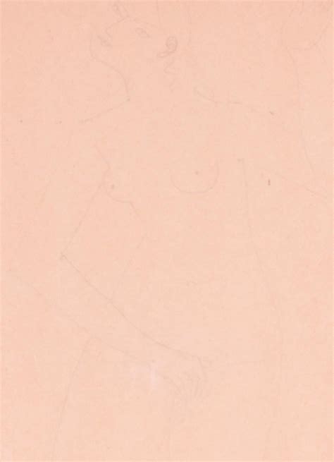 André Derain Early 20th Century drawing of a nude by French Fauvist artist Andre Derain For