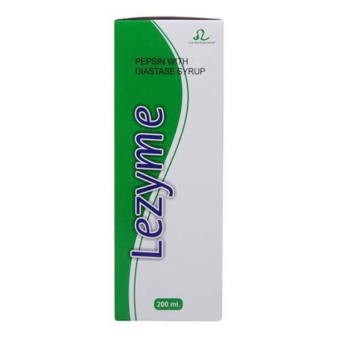 Lezyme Digestive Enzyme Syrup Third Party Manufacturer Packaging Size