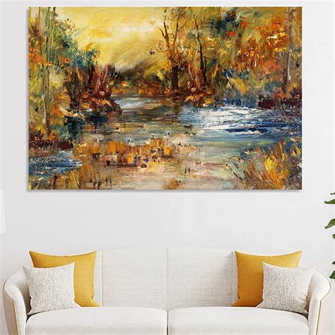 Pc Unframed Canvas Natural Landscape Oil Painting Home Bedroom Decor