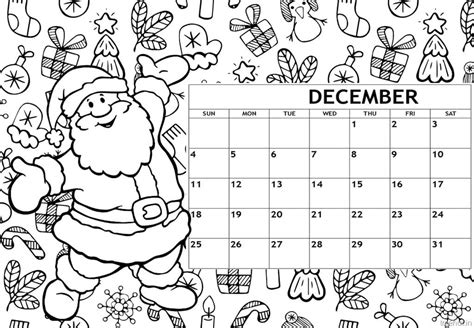 December Coloring Pages