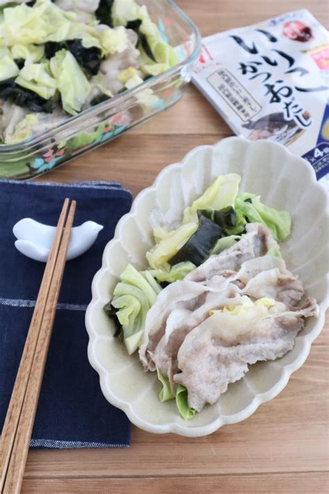 にんべん】レンジで簡単！春キャベツと豚肉の重ね蒸し Fun Dining ～笑顔あふれる食卓に～ By Kaana57