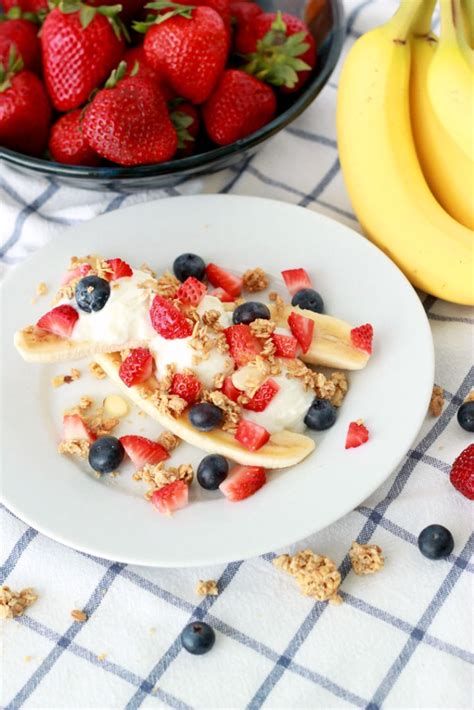 Healthy Breakfast Banana Split A Fun Way To Start The Day The Many