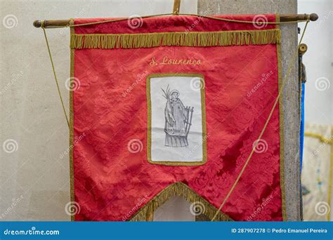 Banner Of S O Louren O Stock Photo Image Of Textile