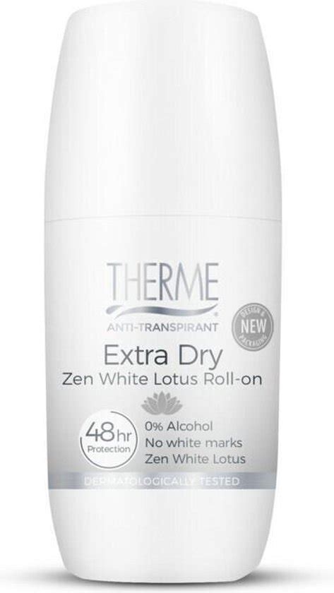 6x Therme Anti Transpirant Extra Dry Zen White Lotus Roller 60 Ml Bol