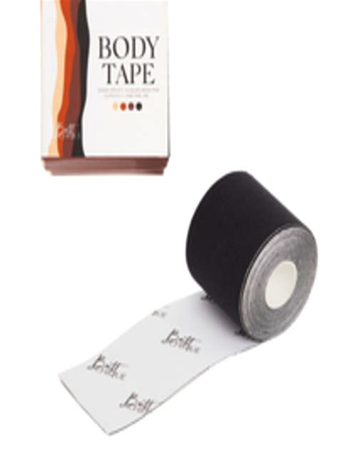 Buy Butt Chique Women Black Solid Sweat Proof Cotton Adhesive Body Tape Lingerie Accessories