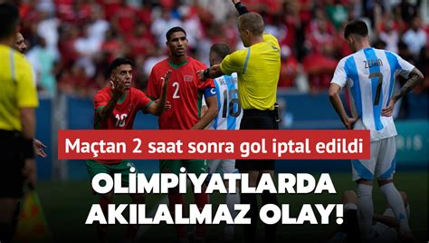 Olimpiyatlarda Ak Lalmaz Olay Ma Tan Saat Sonra Gol Iptal Edildi