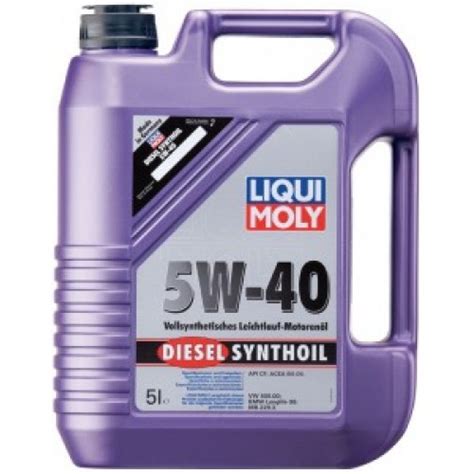Liqui Moly Diesel Synthoil 5W-40 (1л, 5л) - моторное масло купить в ...