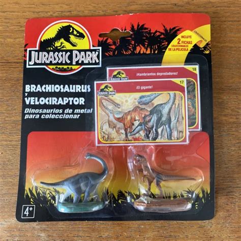 Jurassic Park Brachiosaurus And Velociraptor Die Cast Dinosaurs Moc Carded £2299 Picclick Uk