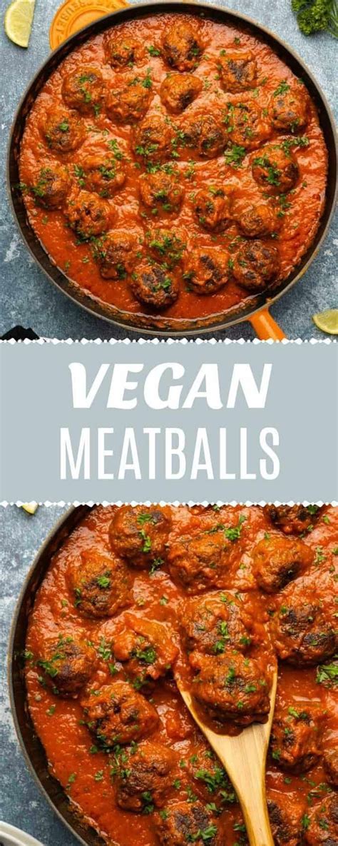 These Deliciously Textured Meaty Vegan Meatballs Are Firm But Tender