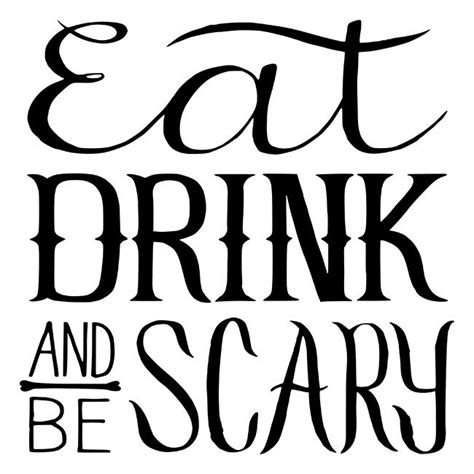 Eat Drink and be Scary Stencil - DIY Art in a Box