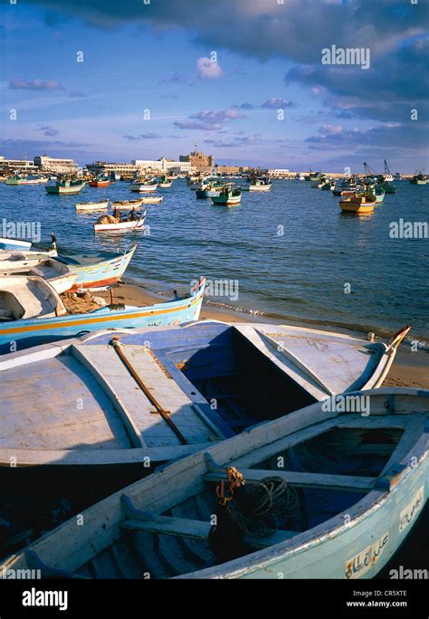 Egypt Lower Egypt The Mediterranean Coast Alexandria Fishing Boats