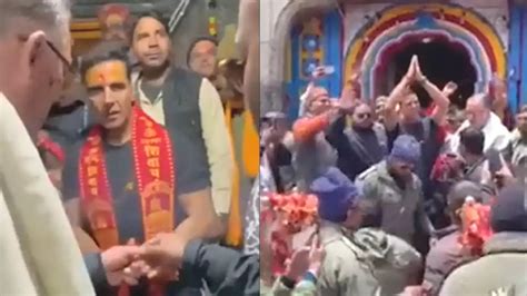 Akshay Kumar Offers Prayer At Kedarnath Temple Greets His Fans With