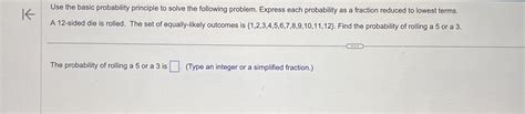 Solved Use The Basic Probability Principle To Solve The Chegg