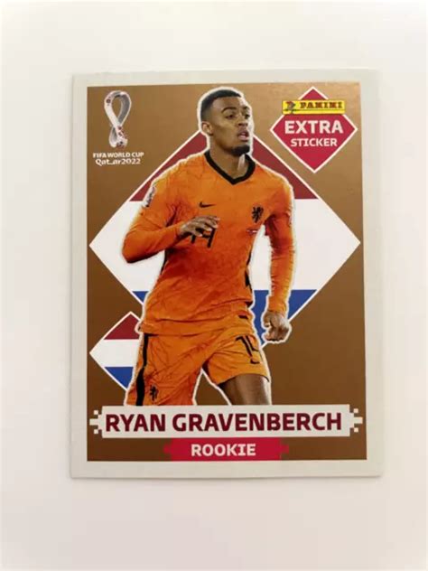 PANINI WORLD Cup Qatar 2022 Ryan Gravenberch Extra Sticker Bronze