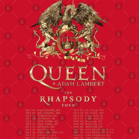 Queen The Rhapsody Tour 2023 Poster Set, Queen Rock Band Fan Poster Set ...