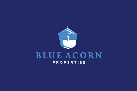 Blue Acorn Logo Design – Logo Cowboy