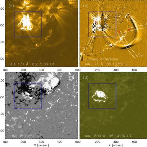 Panels A And B Aia And Its Running Difference Images Show The