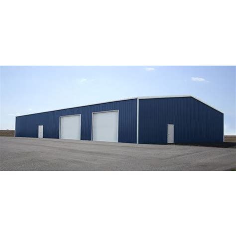 Steel FRP White Blue PEB Prefabricated Industrial Building 5mm