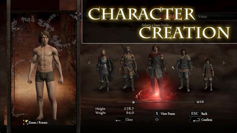 Dragons Dogma Dark Arisen Pc Character Creation Youtube