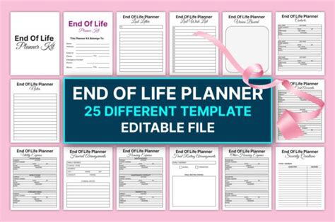 Editable End Of Life Planner For KDP Graphic By Rahimaartwork077