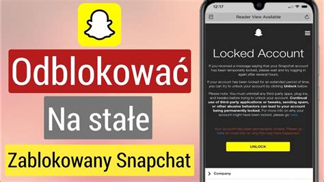 Jak Odblokowa Konto Snapchat Na Sta E Napraw Zablokowane